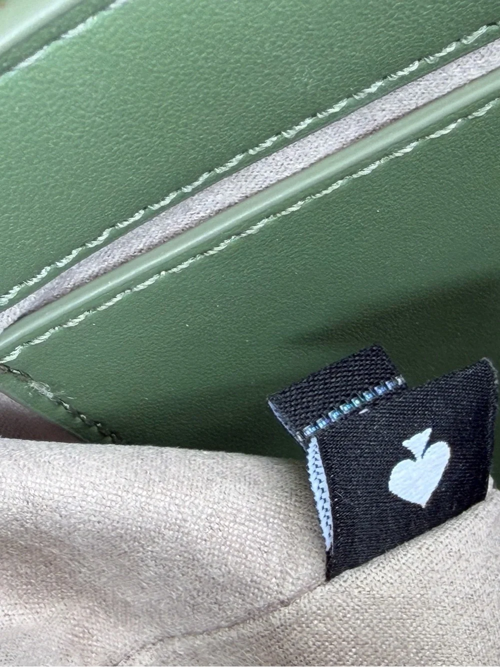 Kate Spade New York Sage Green Leather Shoulder Bag ♠️